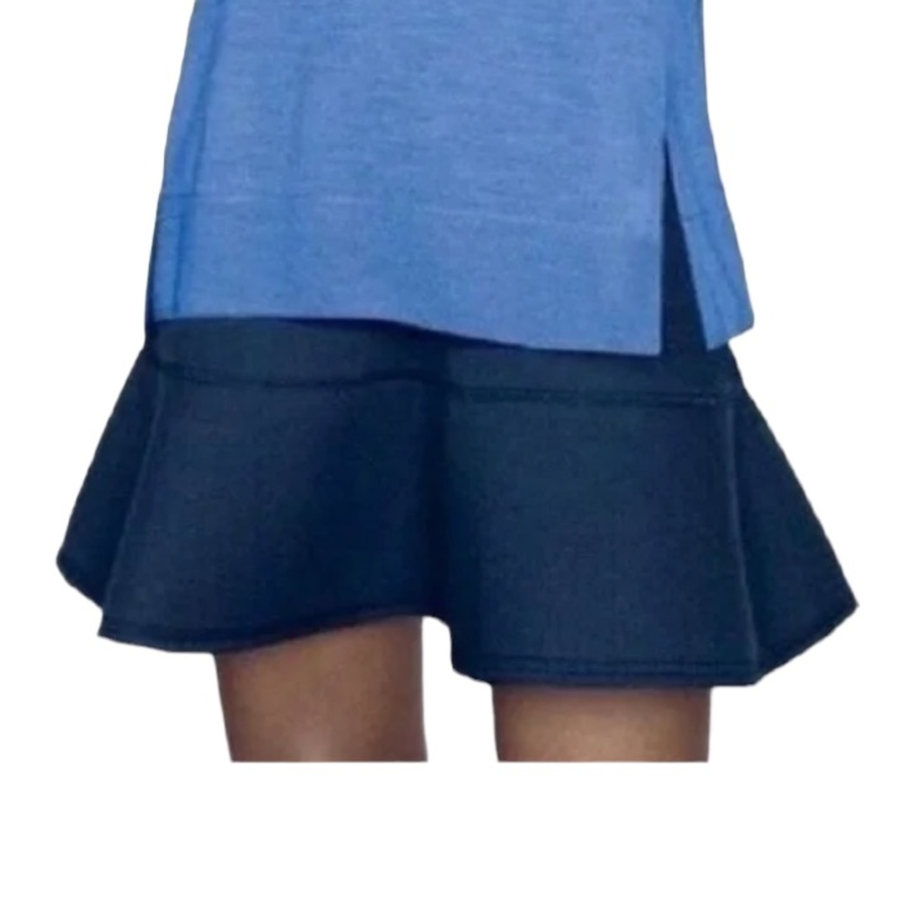 J. Crew Women’s Scuba Flutter Flare Navy Skirt. Size: XS
